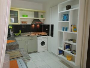 Kitchen Shelves to Bathroom Closed